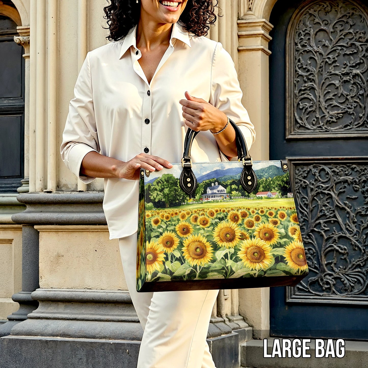 Shineful Leather Bag Sunflower Farmhouse Glory