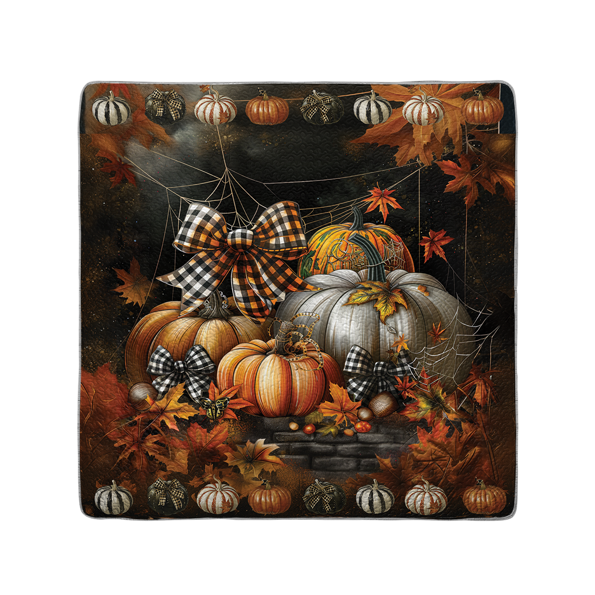 Shineful All Season Quilt 3-Piece Set Cozy Pumpkin Coquette