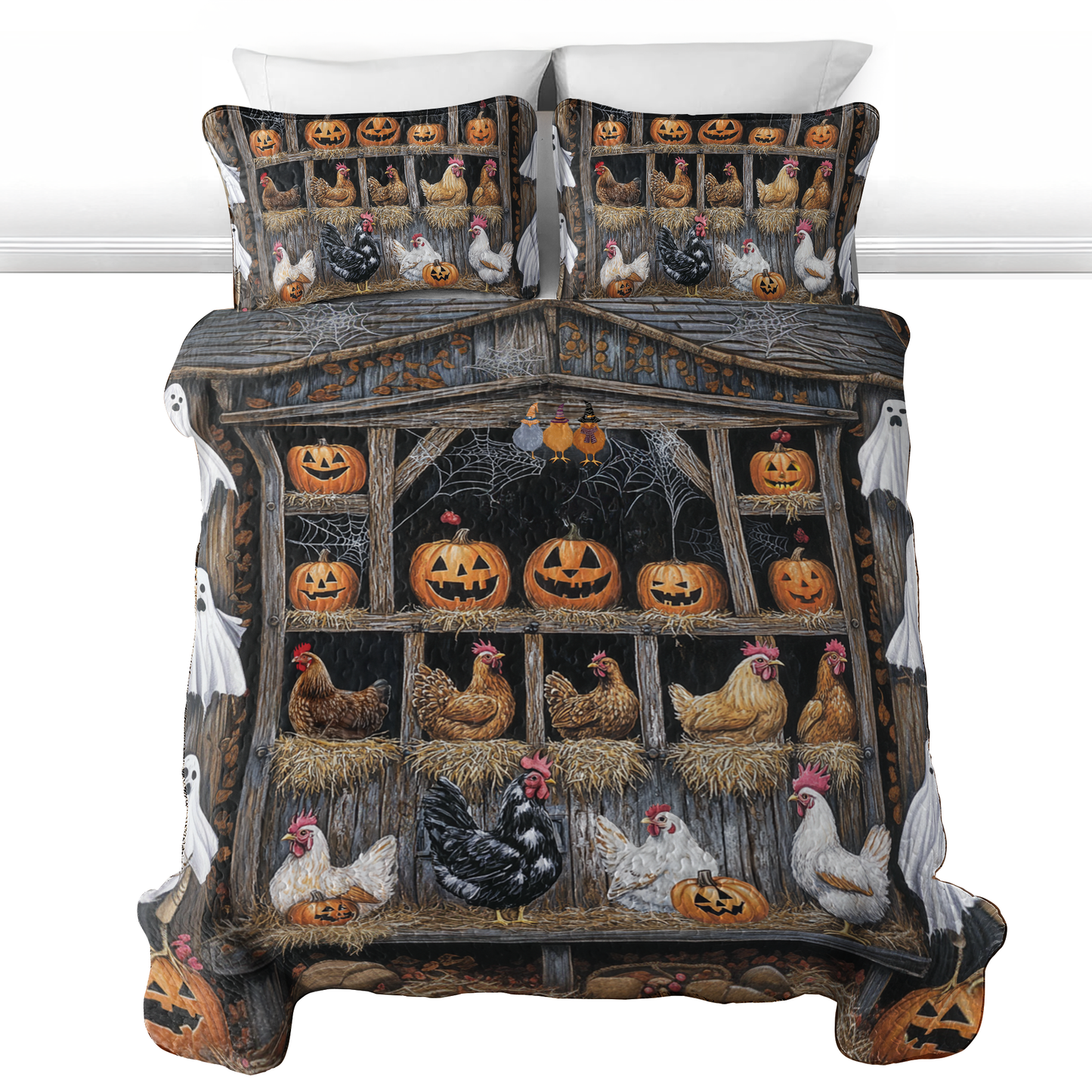 Shineful All Season Quilt 3-Piece Set Wicked Chicken Coop