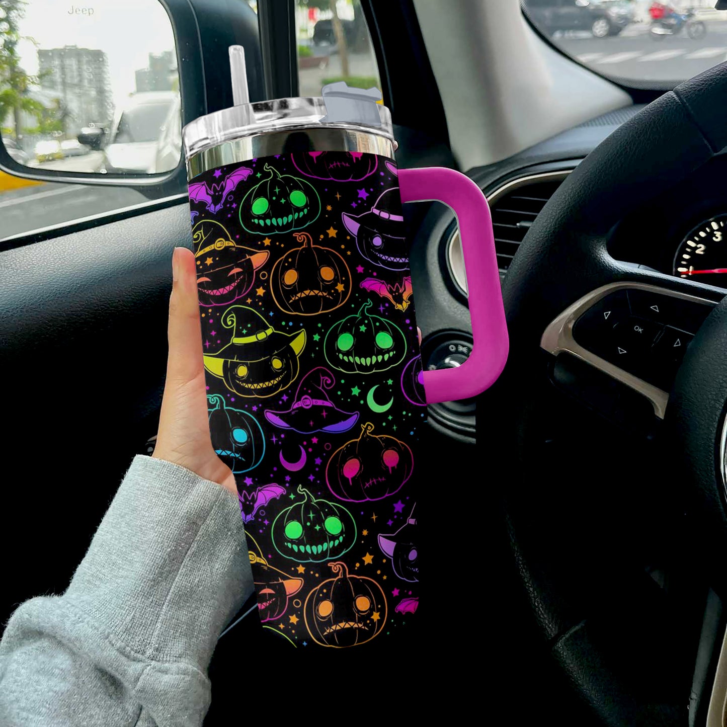 Shineful Tumbler Neon Nightmare Halloween