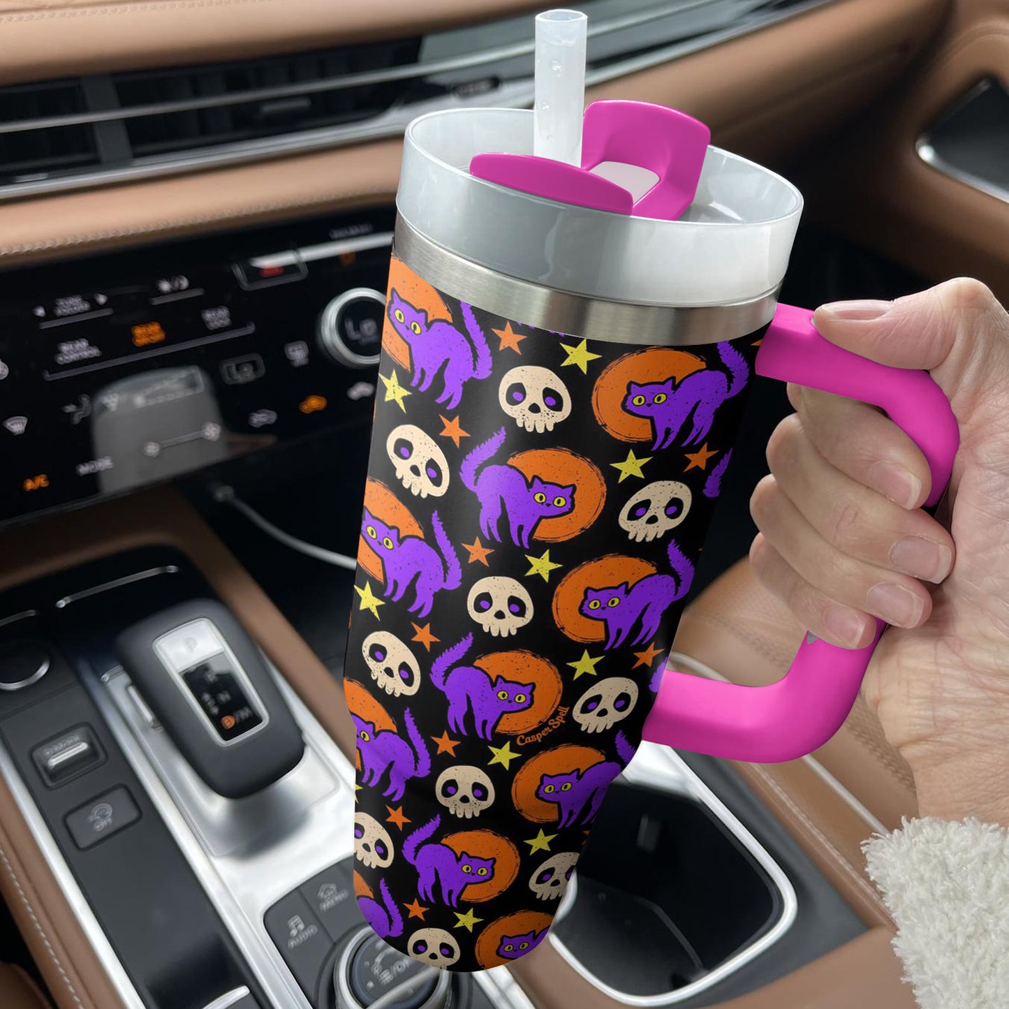 Shineful Tumbler Spooky Night Cats