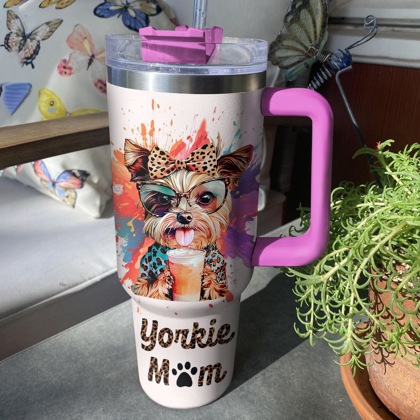Shineful Tumbler Yorkie Mom