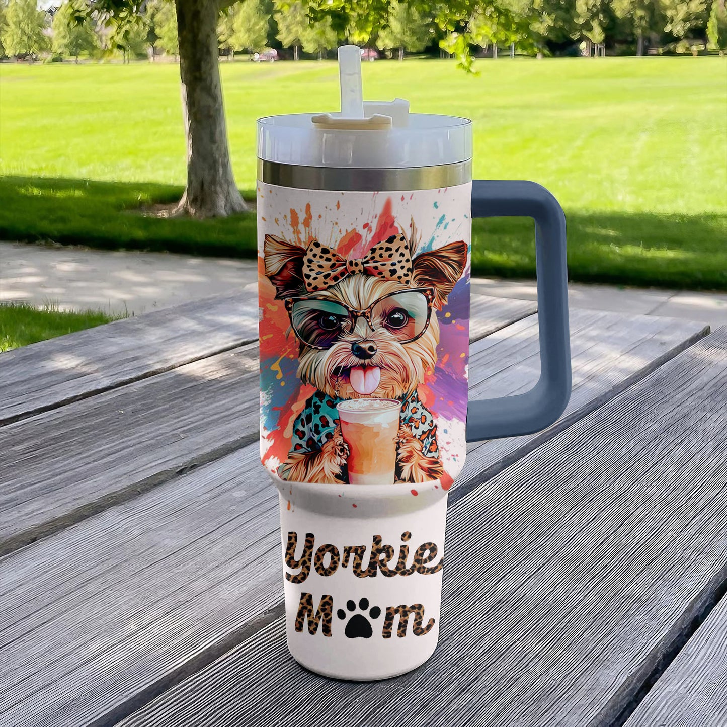 Shineful Tumbler Yorkie Mom