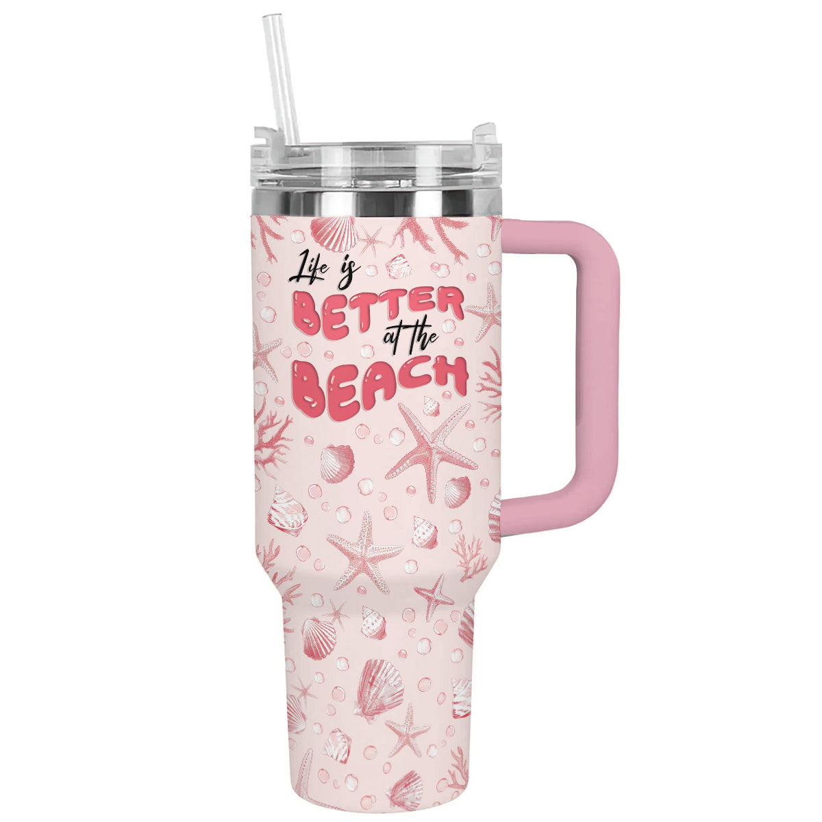 Shineful Tumbler Light Pink Beach