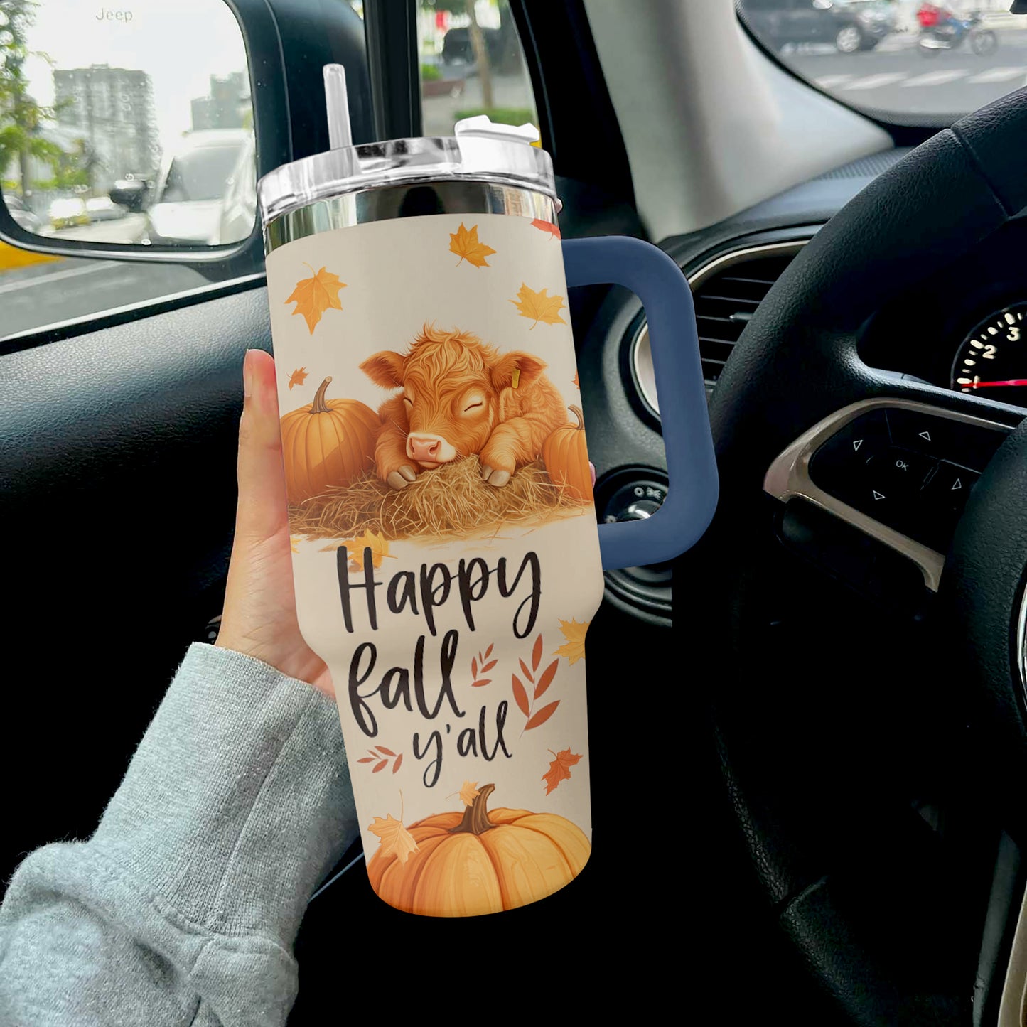 Shineful Tumbler Happy Autumn Baby Cow