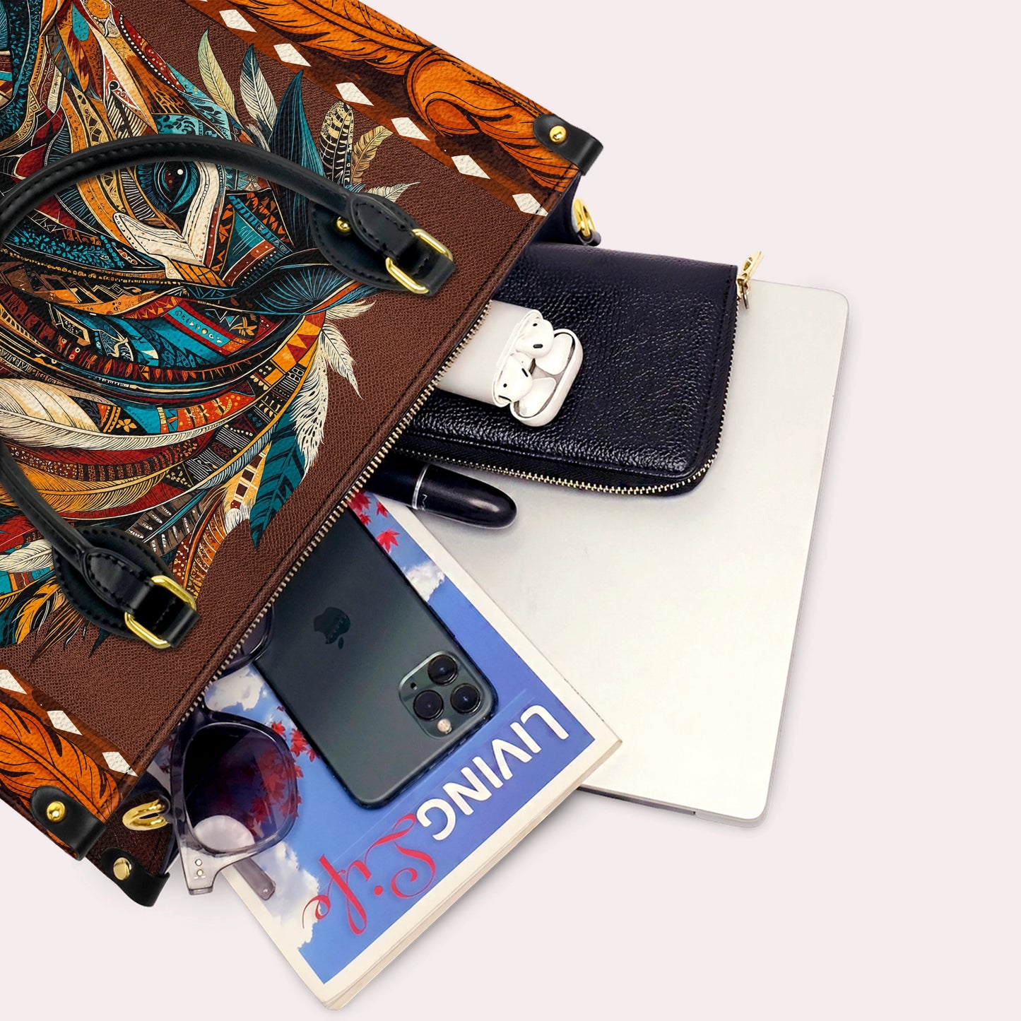 Shineful Leather Bag Tribal Horse Majesty