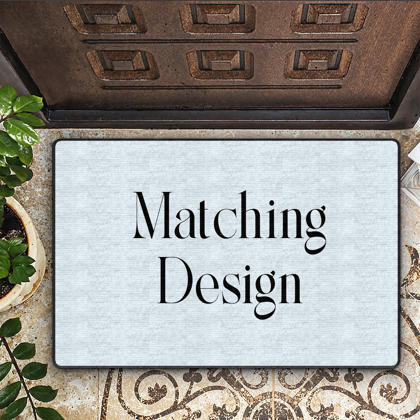 Shineful Ultra-Thin Non Skid Floor Mat, Kitchen Rugs Matching Design