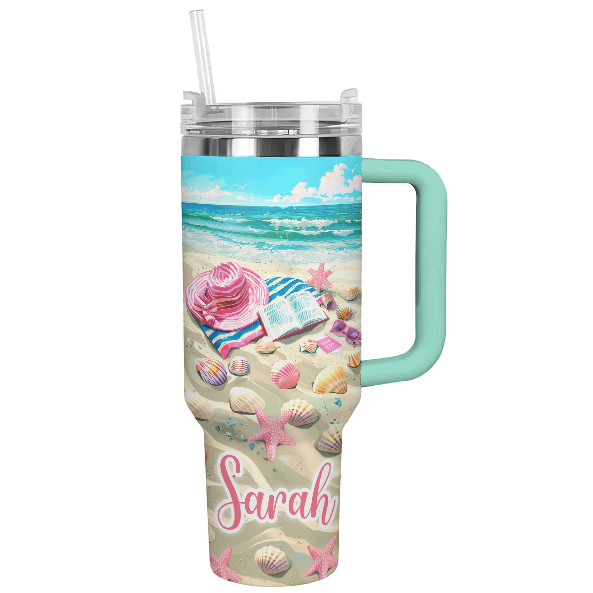 Shineful Personalized Tumbler Beach Reads Day