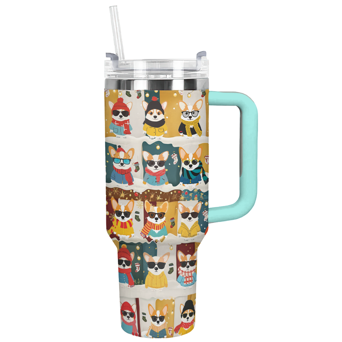 Shineful Tumbler Corgi Winter Fashion