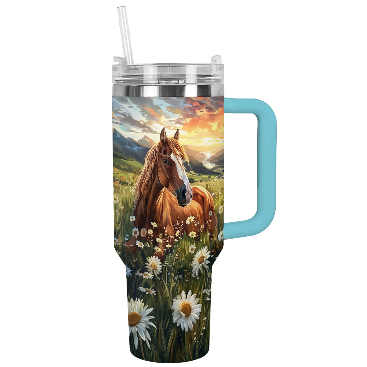 Shineful Tumbler Horse and Daisy Haven