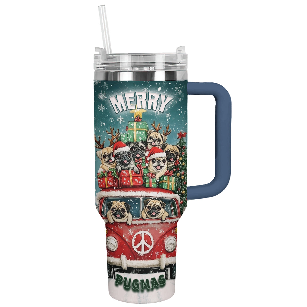 Shineful Tumbler Merry Pugmas