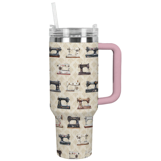 Shineful Tumbler Vintage Sewing Machine