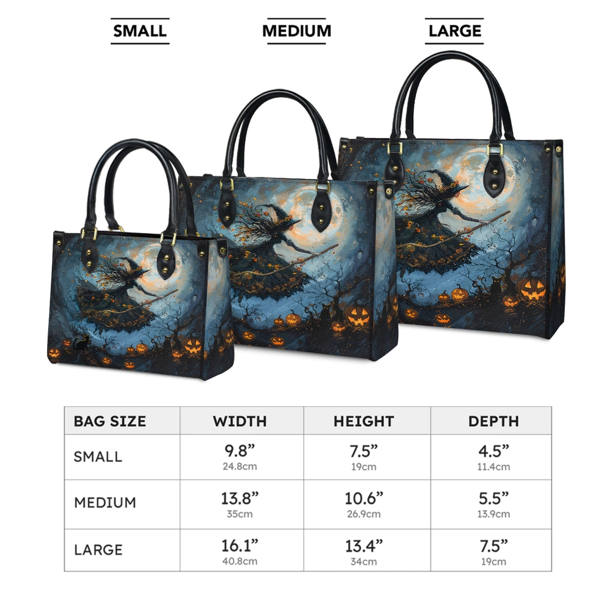 Shineful Leather Bag Charmed Nightfall