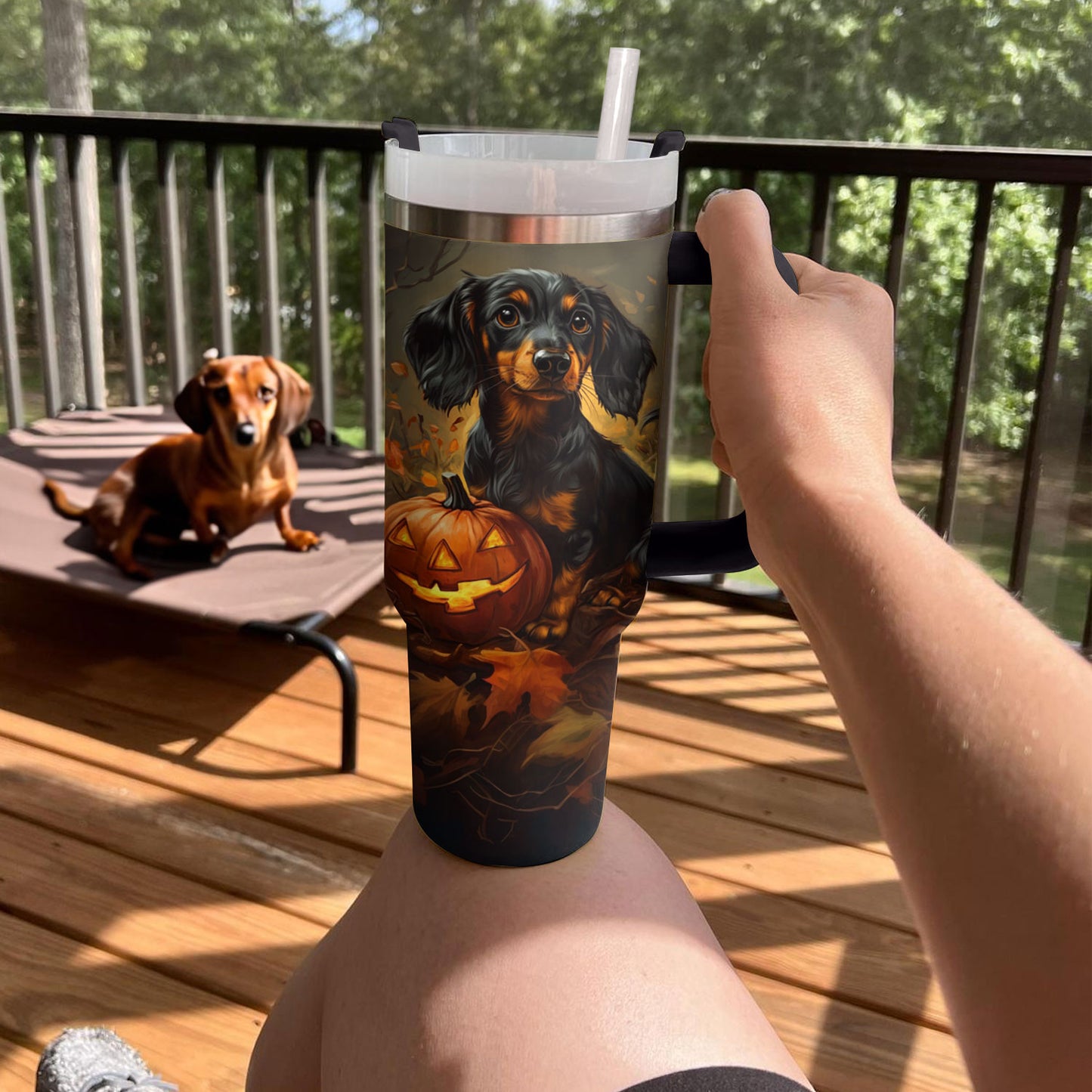 Shineful Tumbler Halloween Pup