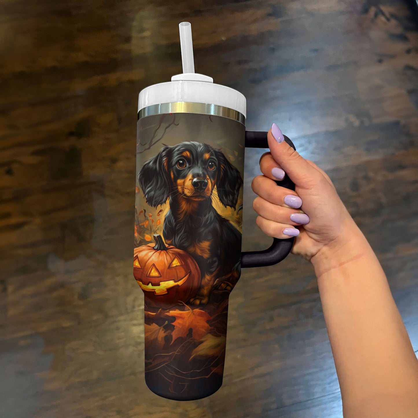 Shineful Tumbler Halloween Pup