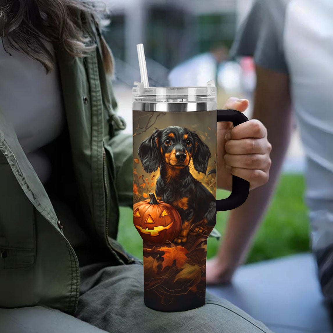 Shineful Tumbler Halloween Pup