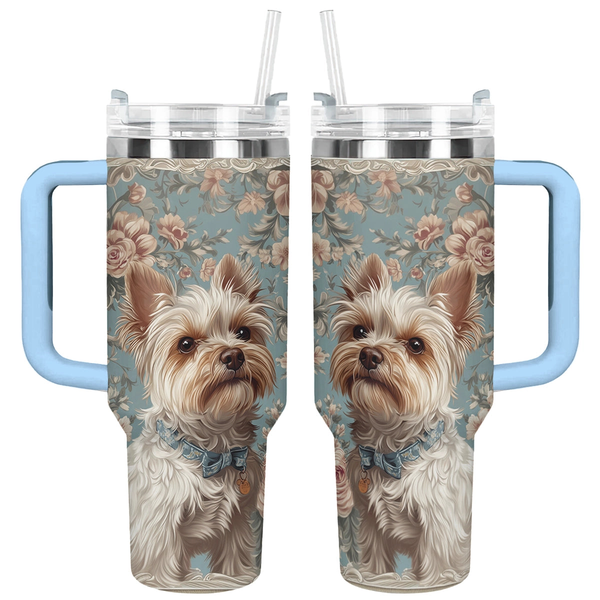 Shineful Tumbler Royal Yorkie Elegance