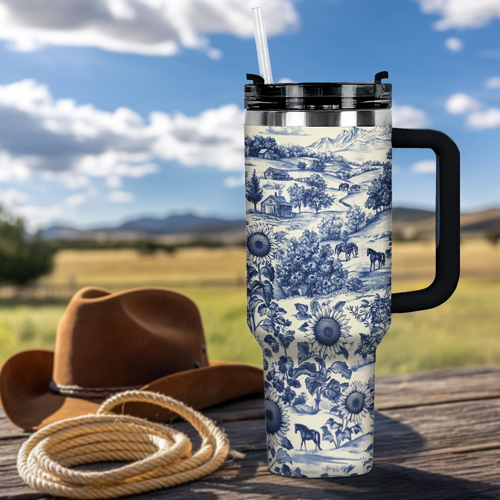 Shineful Tumbler Texas Countryside Bloom