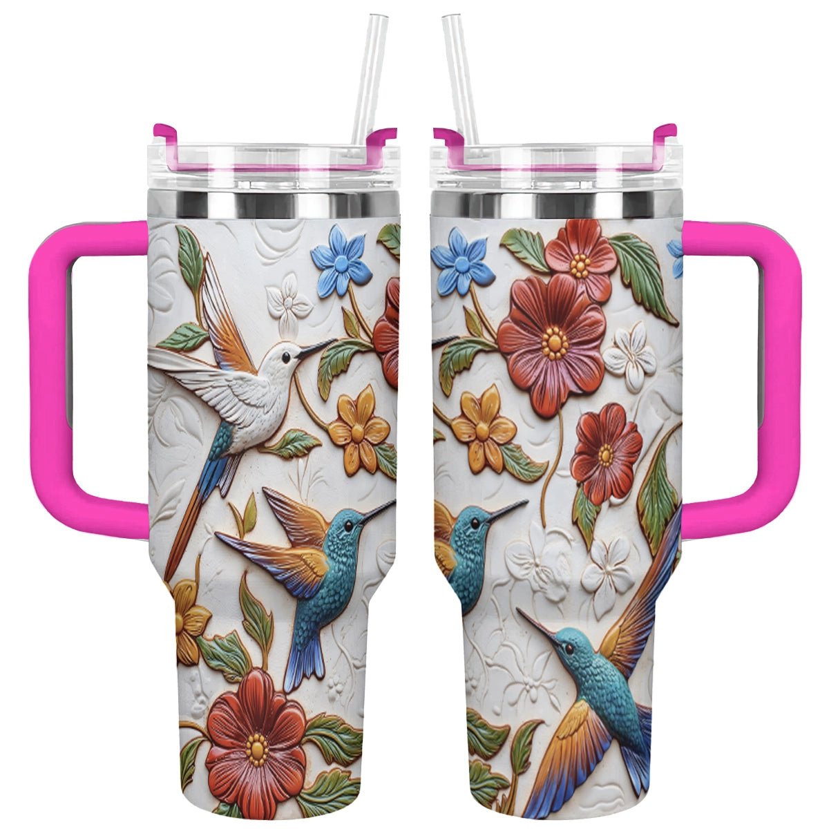 Shineful Tumbler Hummingbird Blossom Flight