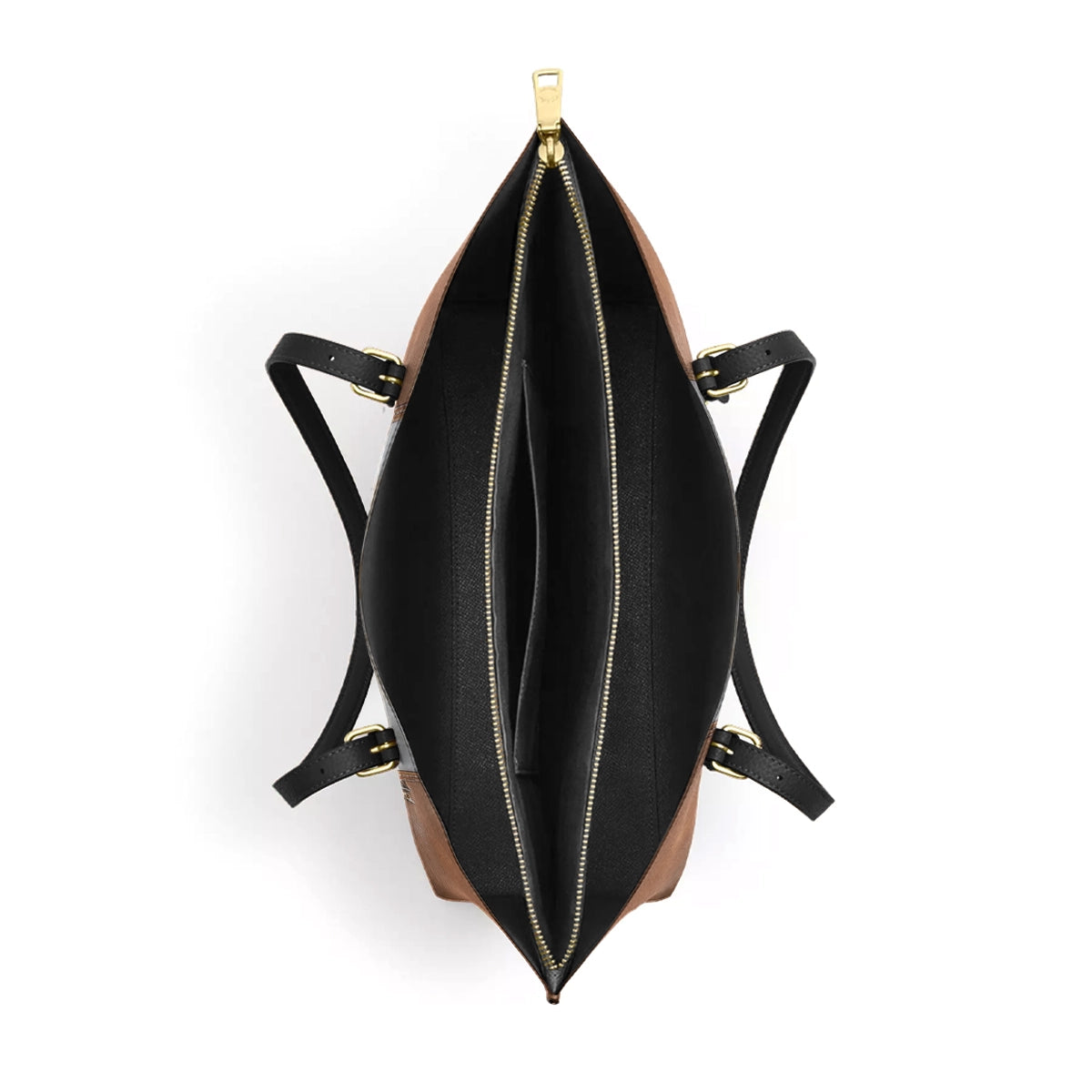 Shineful Leather Tote Bag Fluttering Blooms