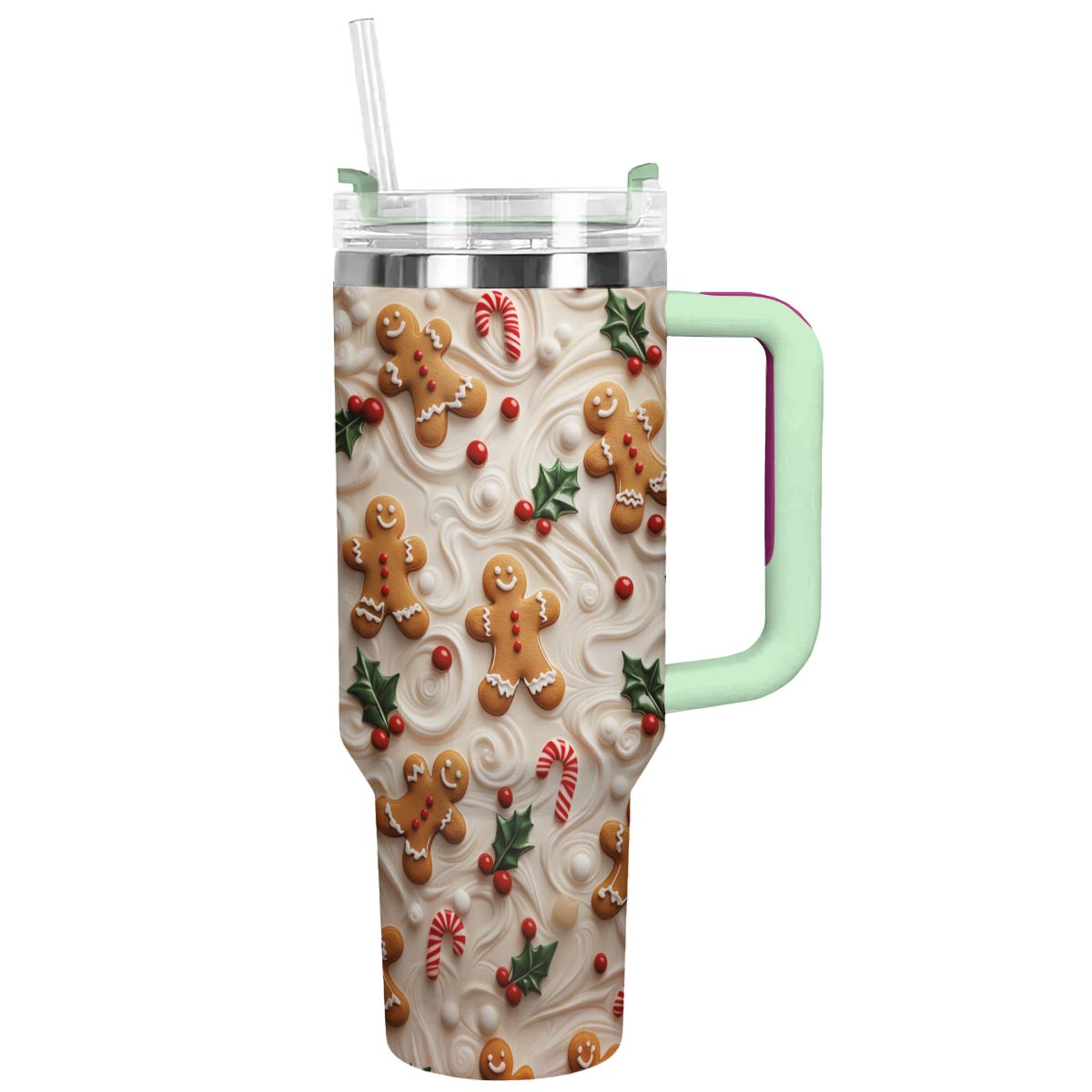 Shineful Glossy Tumbler Gingerbread Man