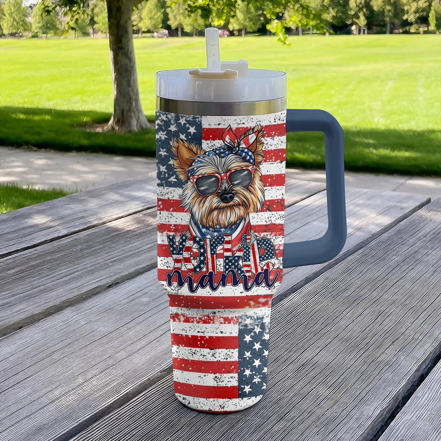 Shineful Tumbler Yorkie Mama