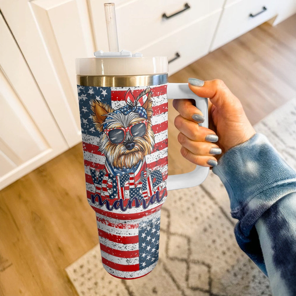 Shineful Tumbler Yorkie Mama