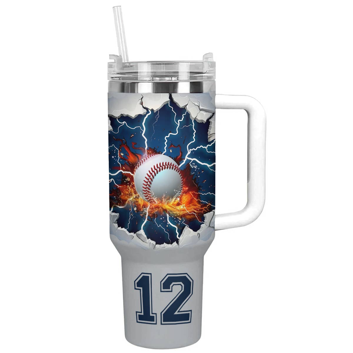 Shineful Personalized Tumbler Broken Baseball