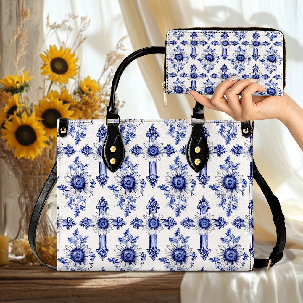 Shineful Leather Bag Sunflower Blooming With Grace
