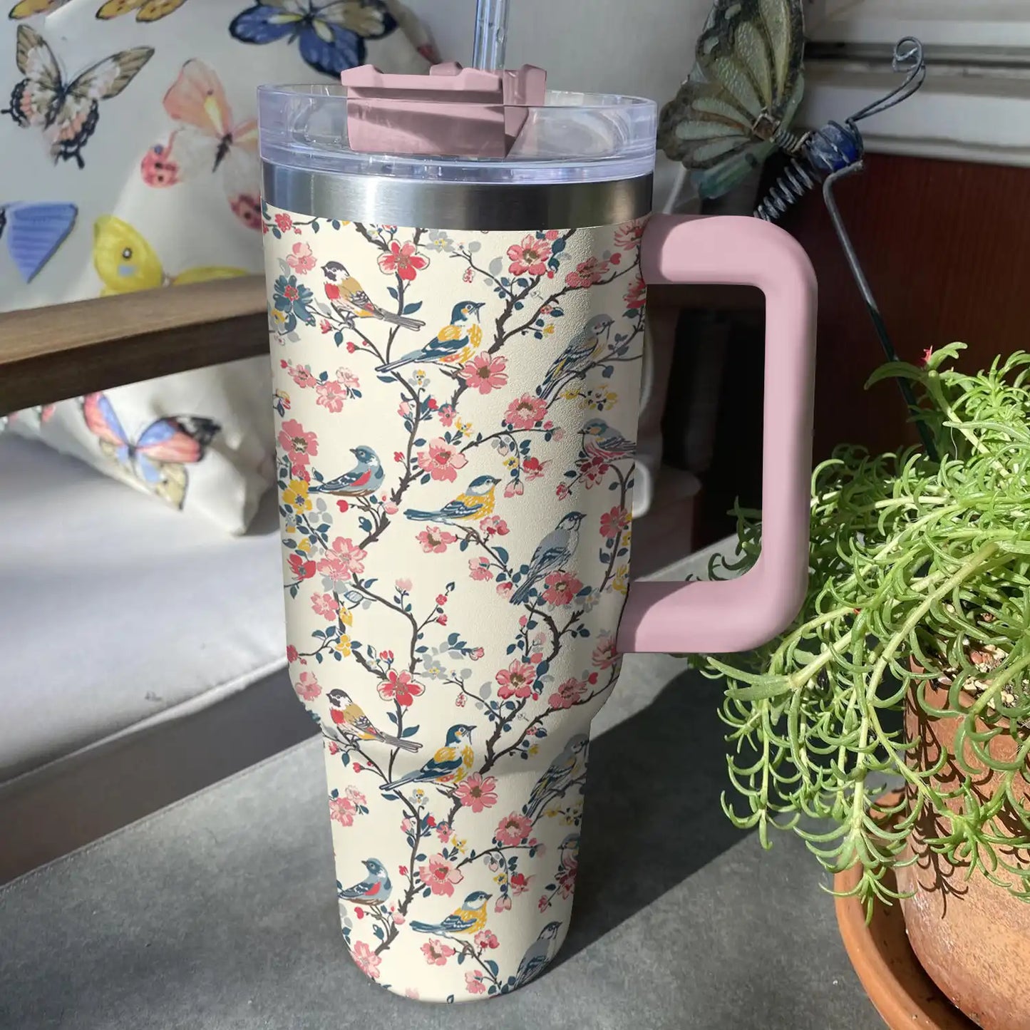 Shineful Tumbler Bird In Spring