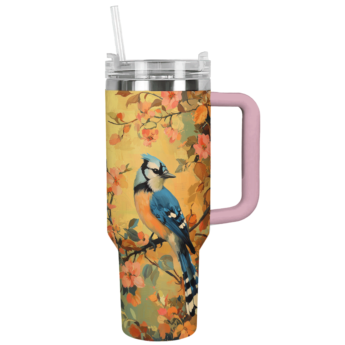 Shineful Tumbler Blue Jay In Bloom
