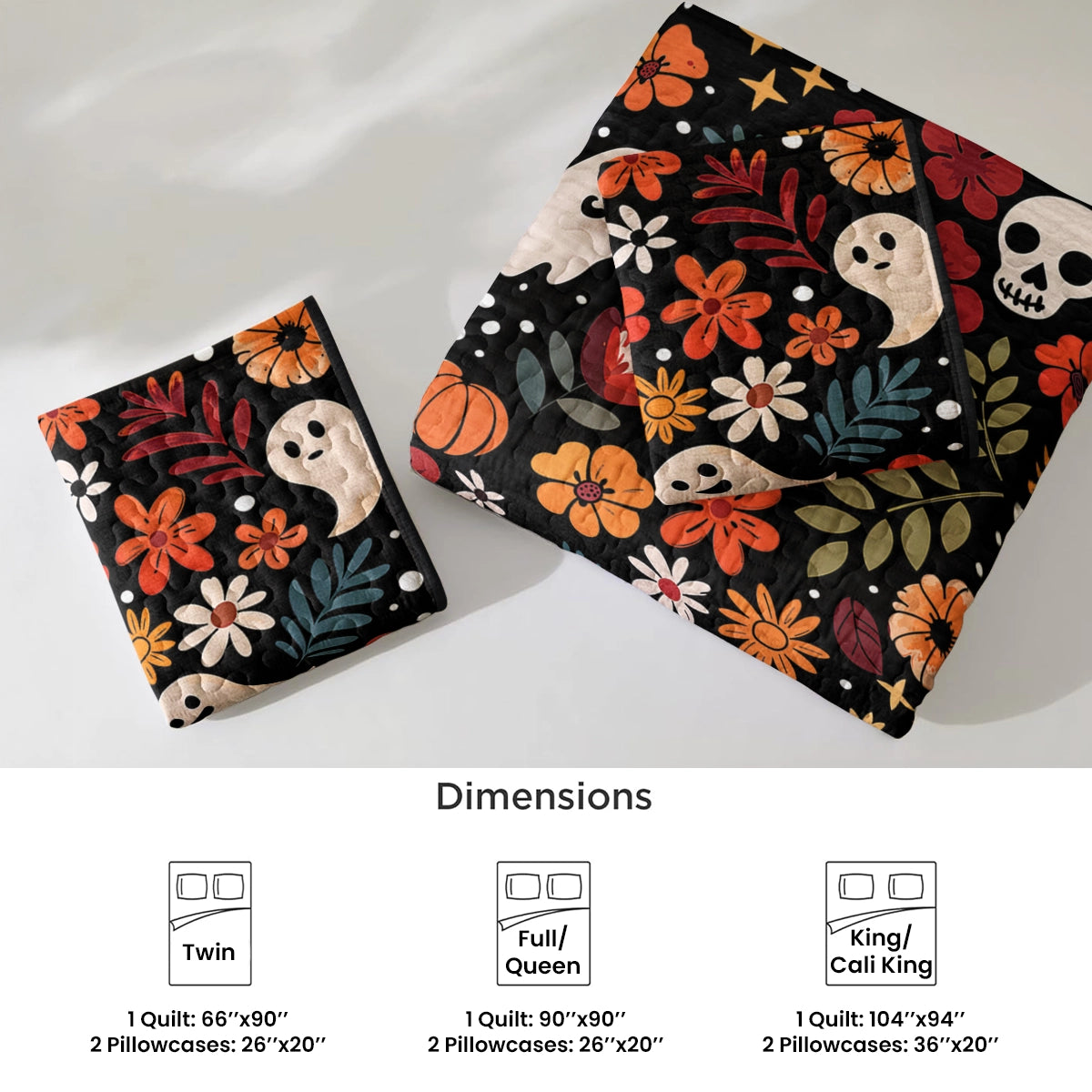 Shineful All Season Quilt 3-Piece Set Spooky Chic