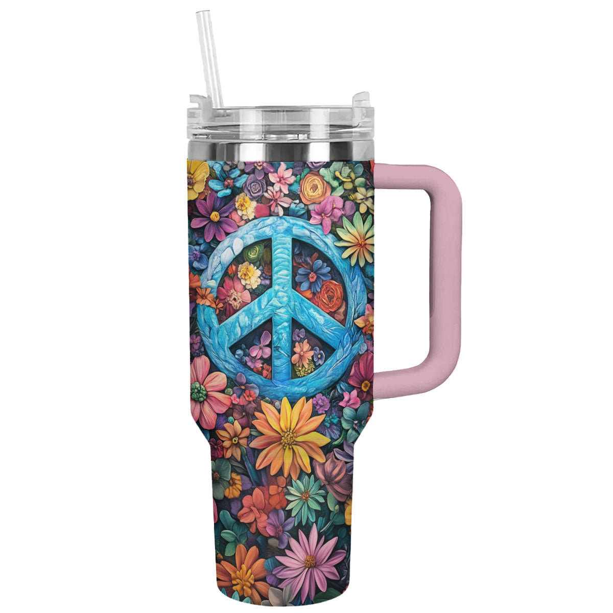 Shineful Tumbler Peace Flower Hippie