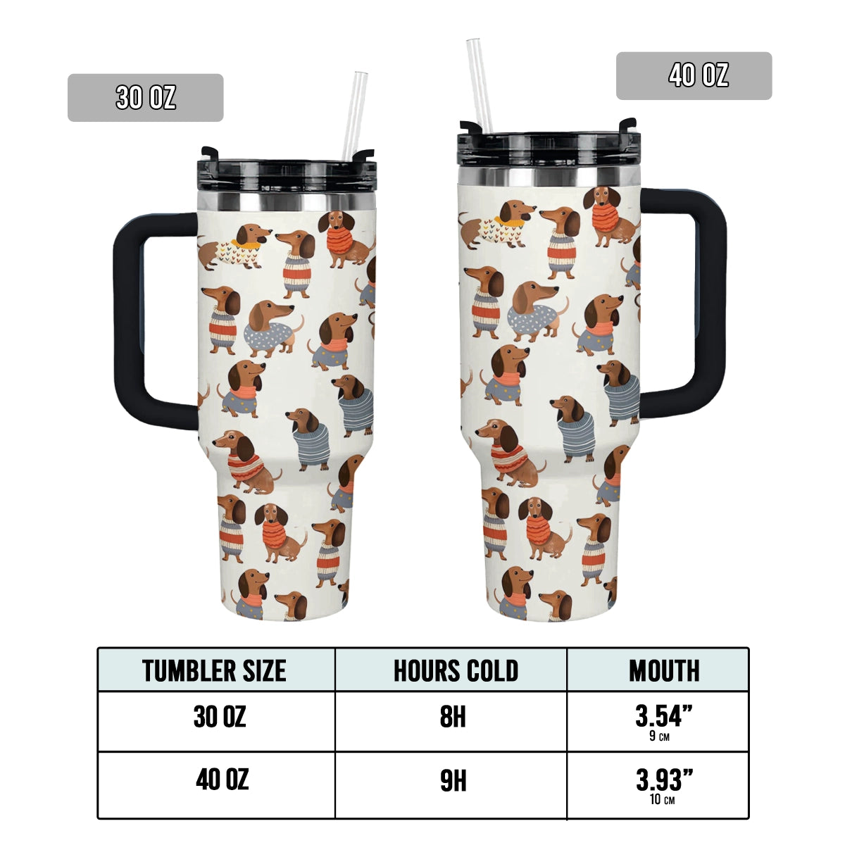 Shineful Tumbler Dachshund Cuteness Overload