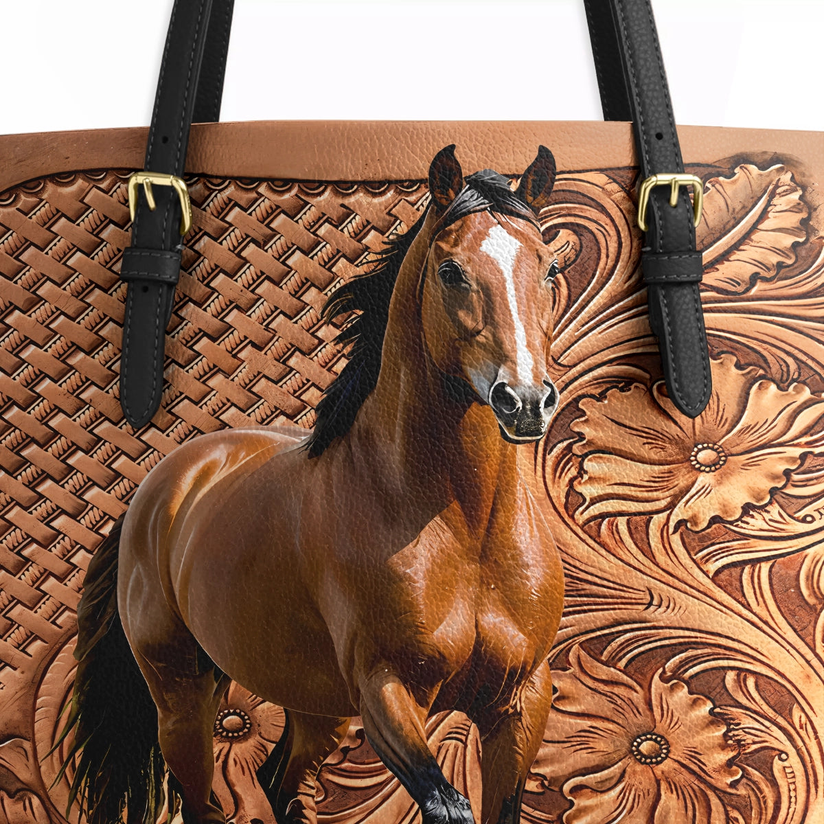 Shineful Leather Tote Bag - Horse Spirit
