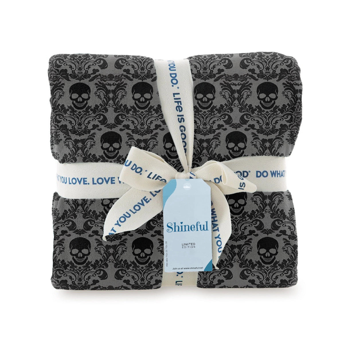 Shineful Fleece Blanket Victorian Skull Ornate
