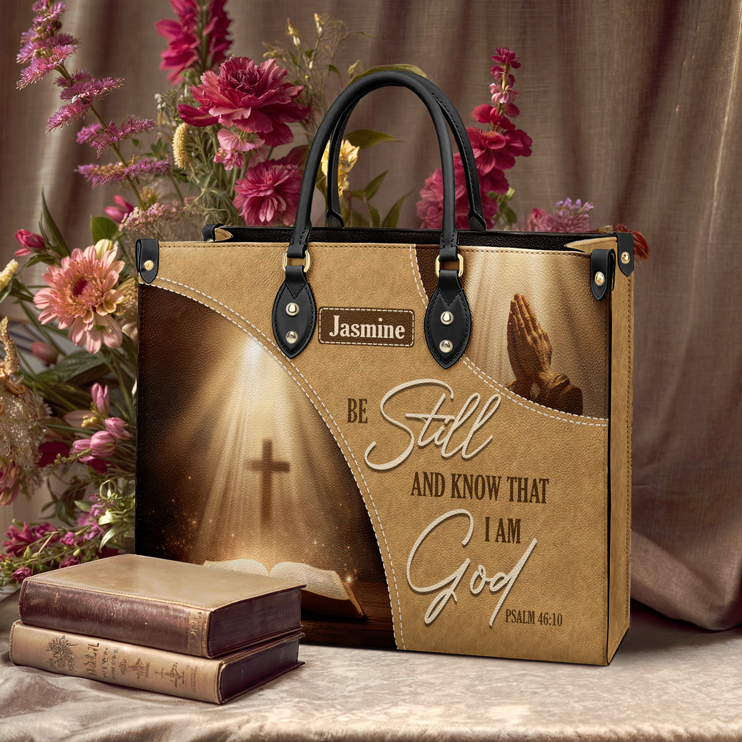 Shineful Leather Bag Personalized Golden Stillness