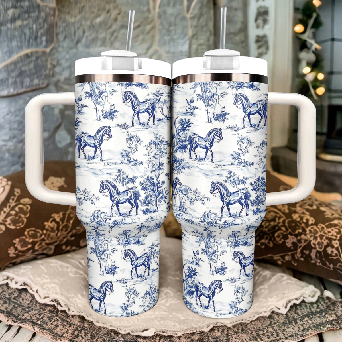Shineful Tumbler Toile Horse Dream