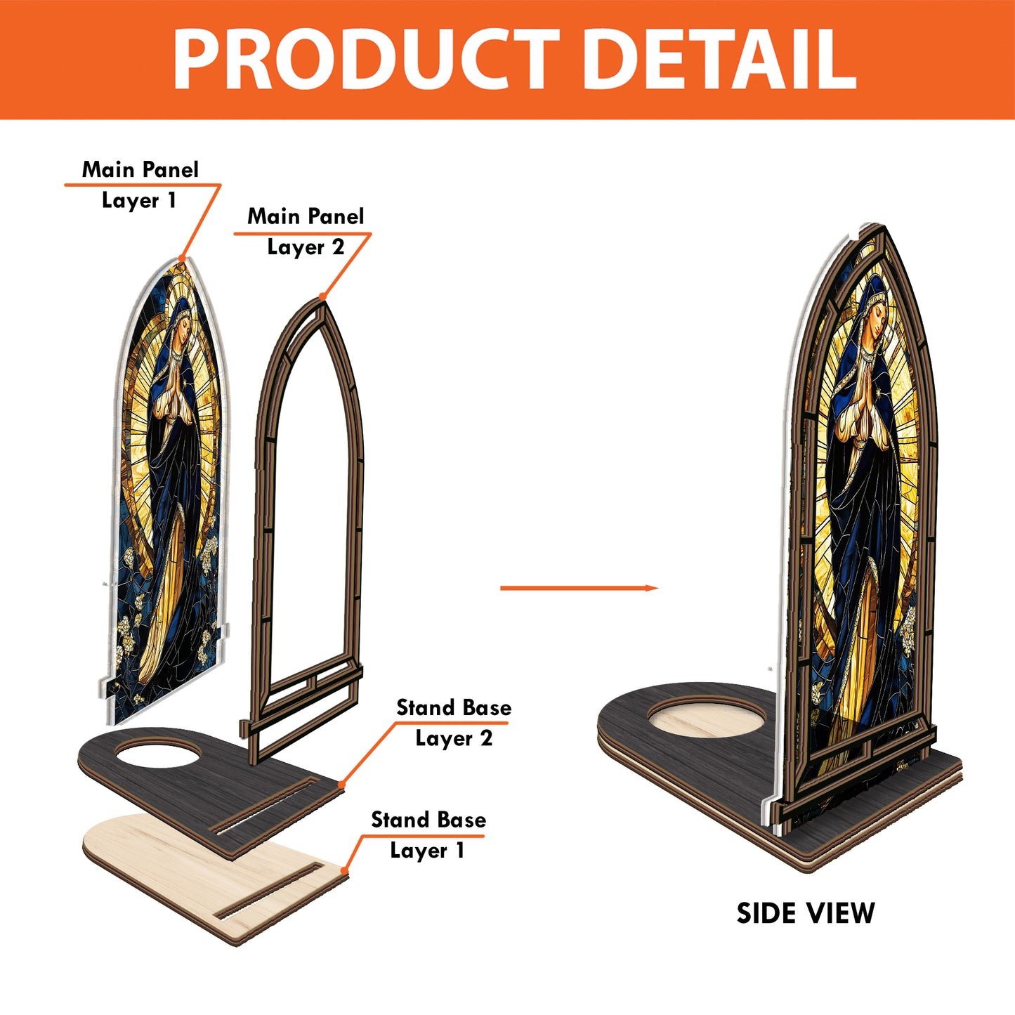 Shineful Suncatcher Candle Holder Mary’s Grace