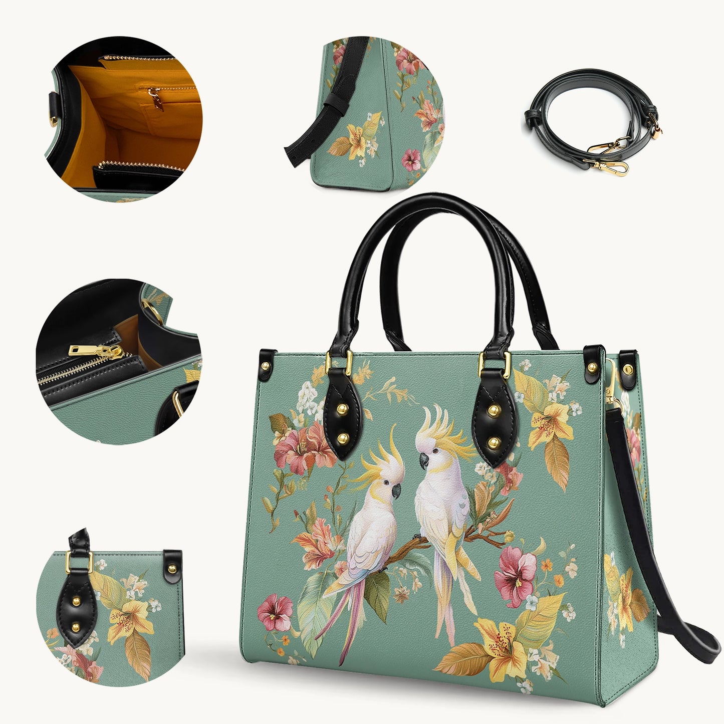 Shineful Leather Bag Golden Chorus