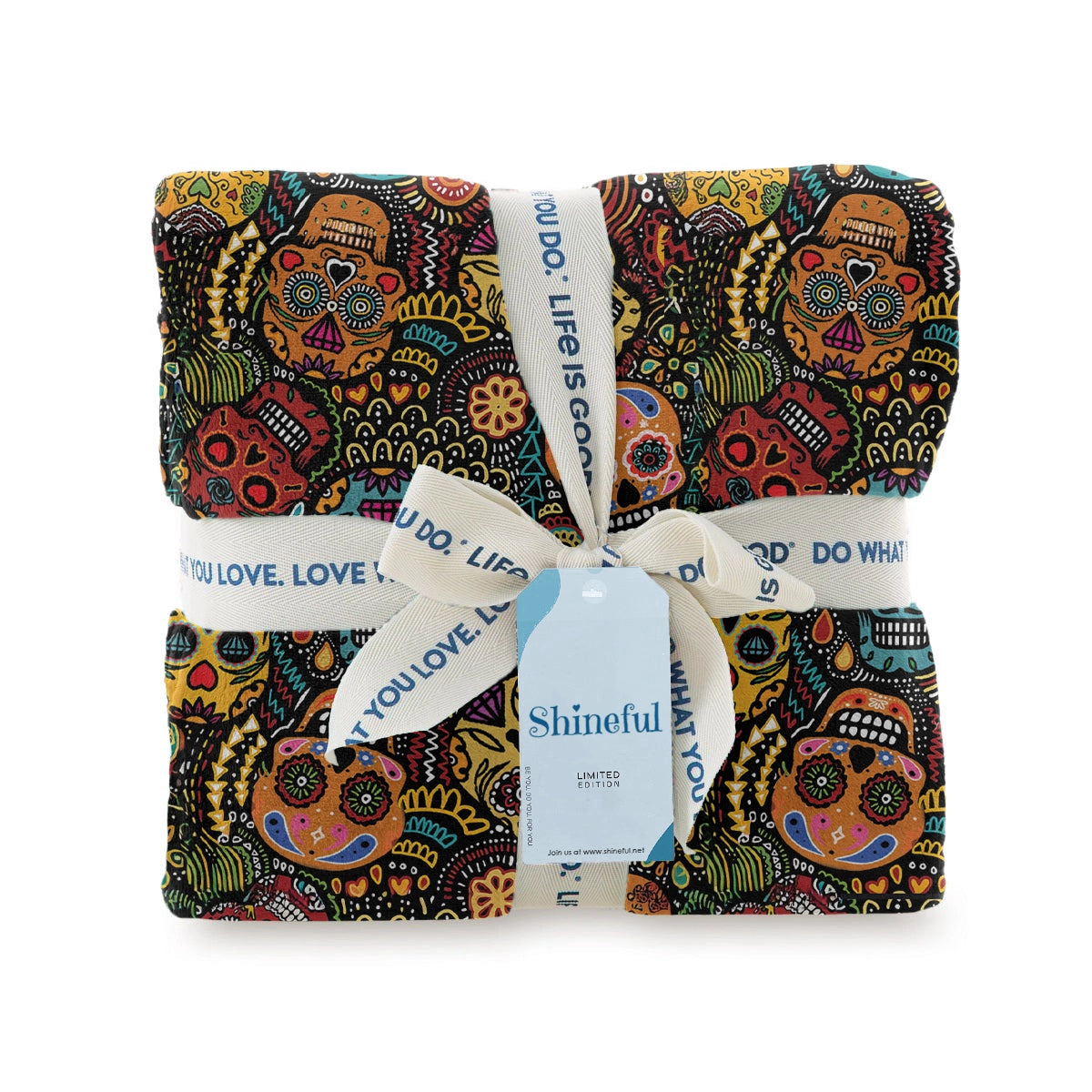 Shineful Fleece Blanket Psychedelic Skull Dream