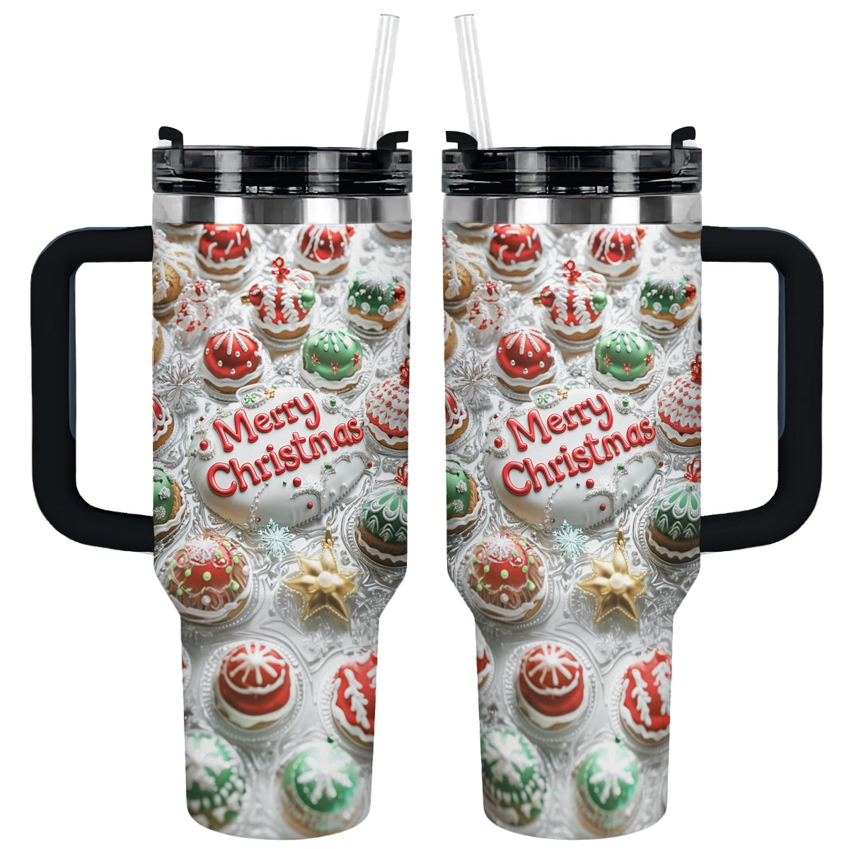 Shineful Glossy Tumbler Cute Cake Christmas