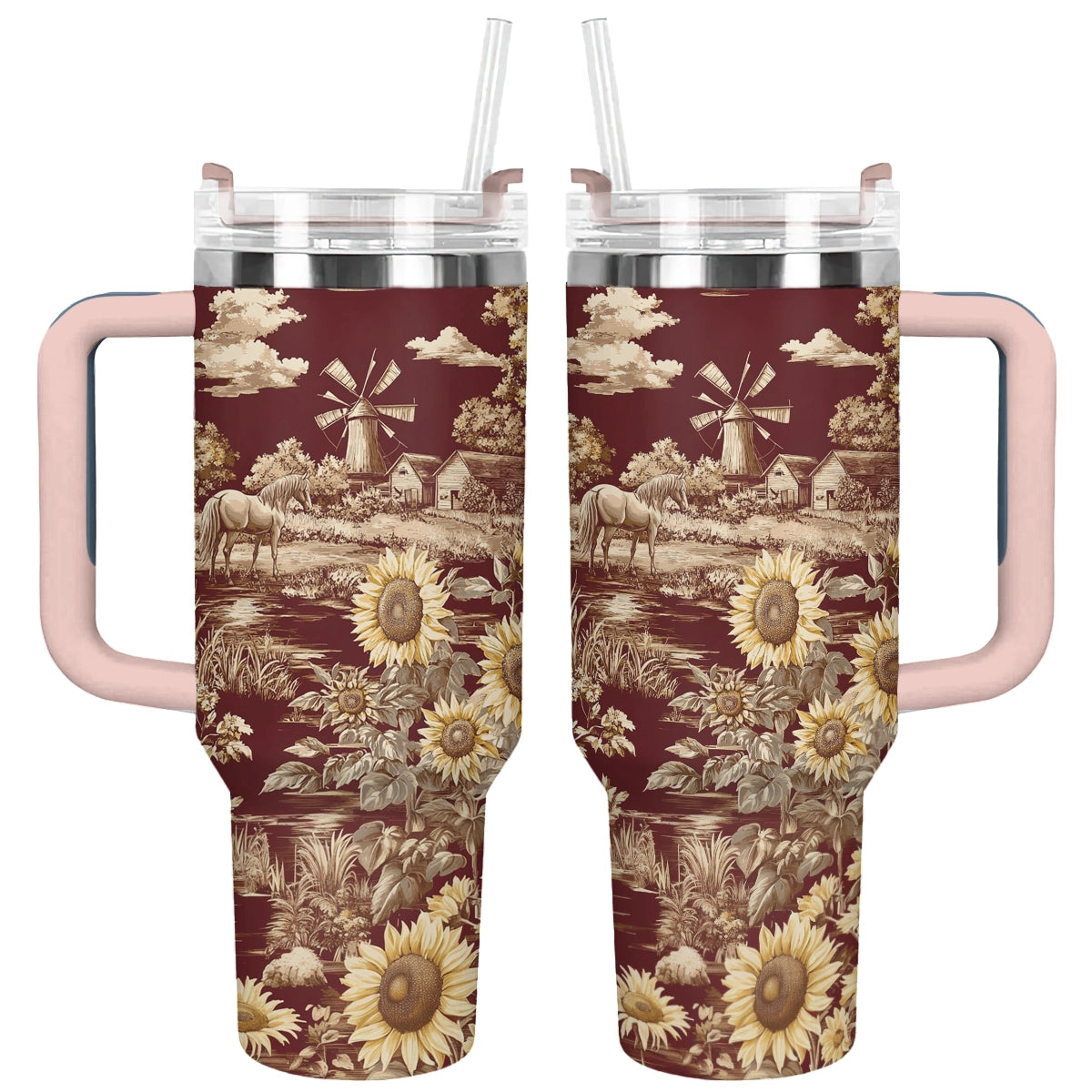 Shineful Tumbler Texas Sunflower - Heart of the Lone Star Fields