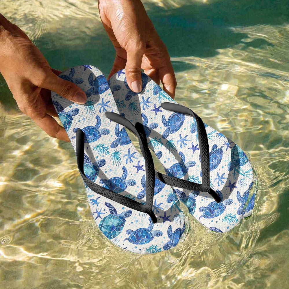 Shineful Flipflops Turtle Bliss