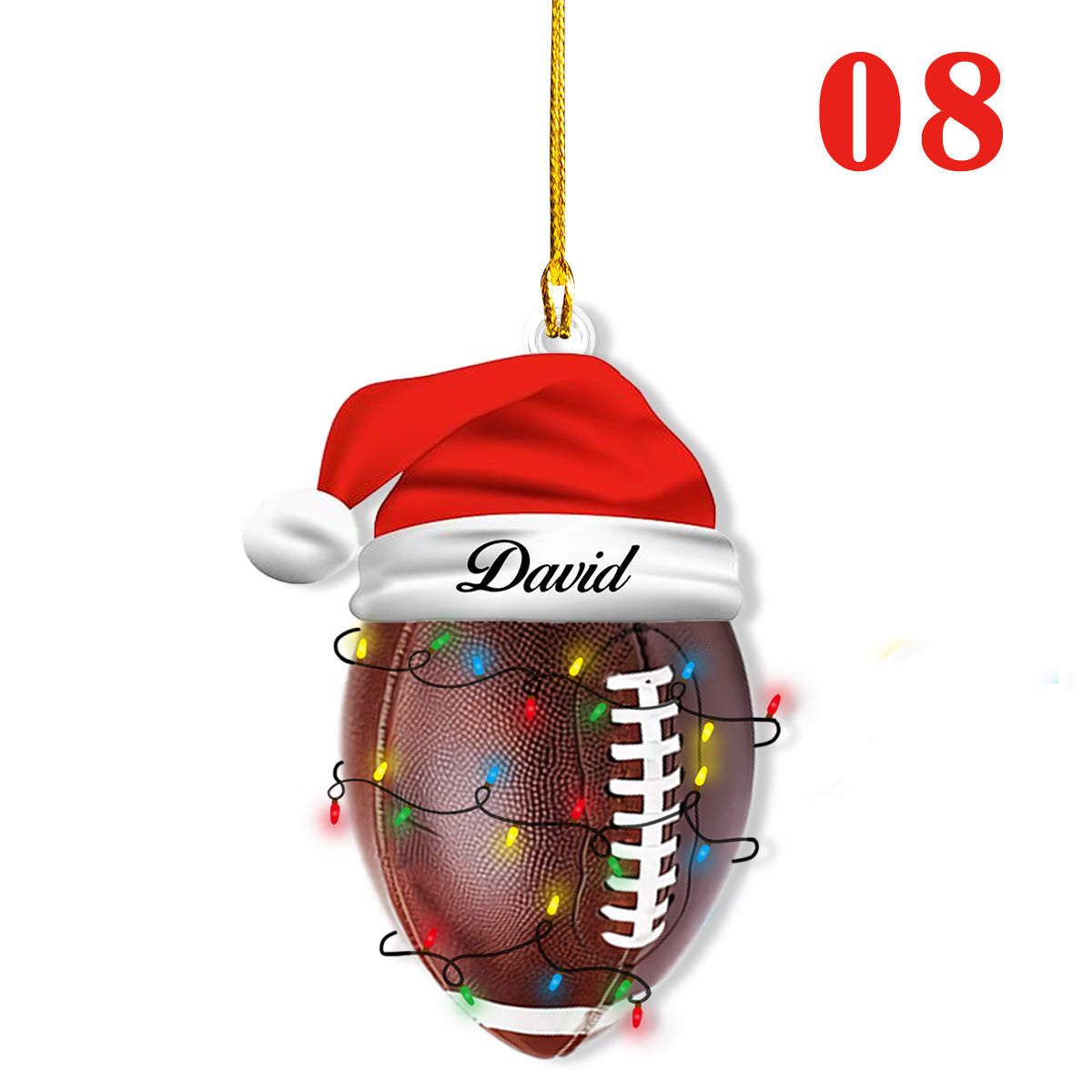Shineful Personalized  2D Acrylic Ornament - Sports Ball Christmas Ornament Collection