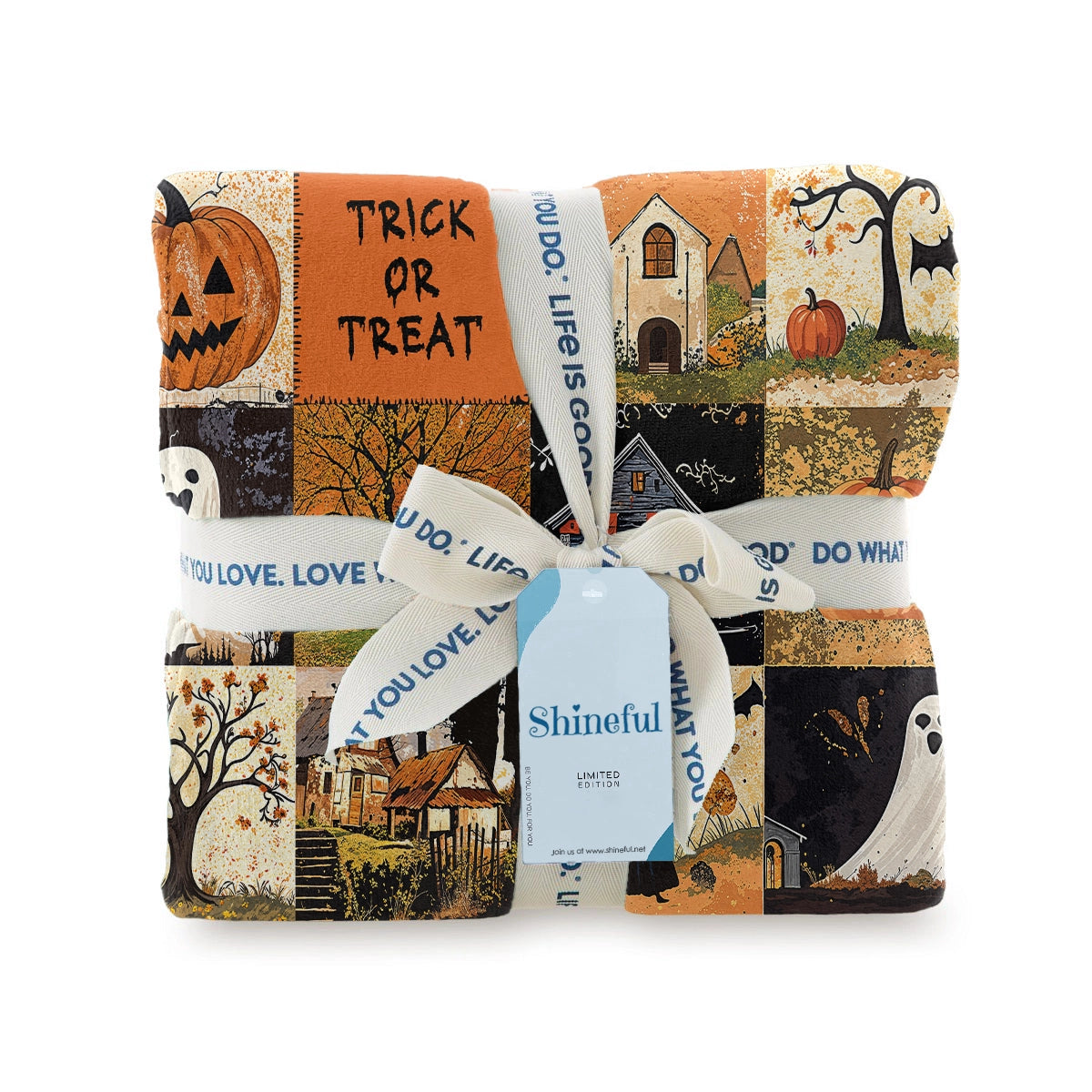 Shineful Fleece Blanket Spooky Trick Or Treat Halloween