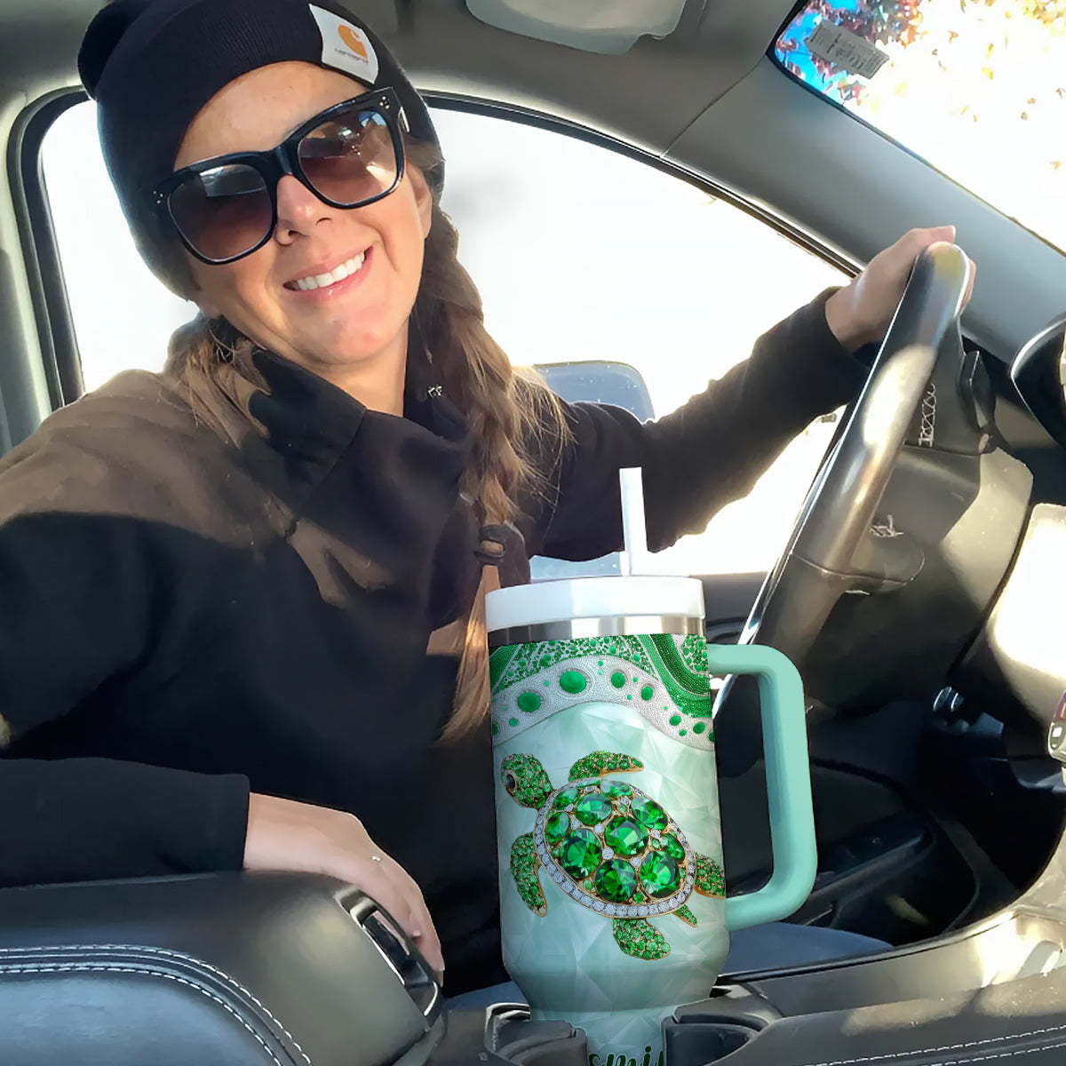 Shineful Tumbler Crystal Sea Turtle