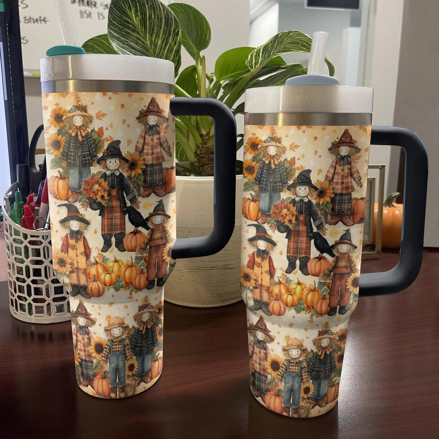 Shineful Tumbler Cozy Scarecrow Days