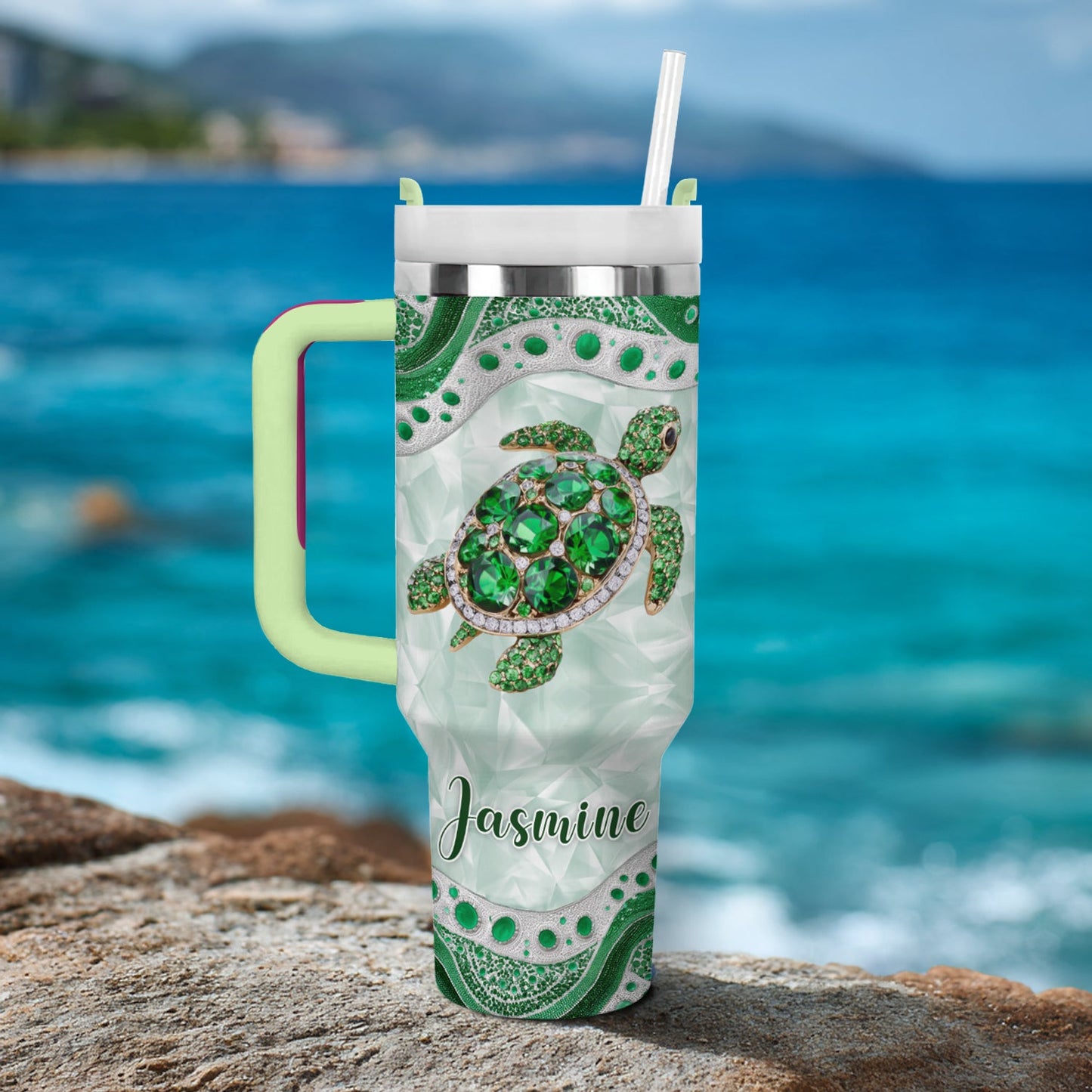 Shineful Tumbler Crystal Sea Turtle