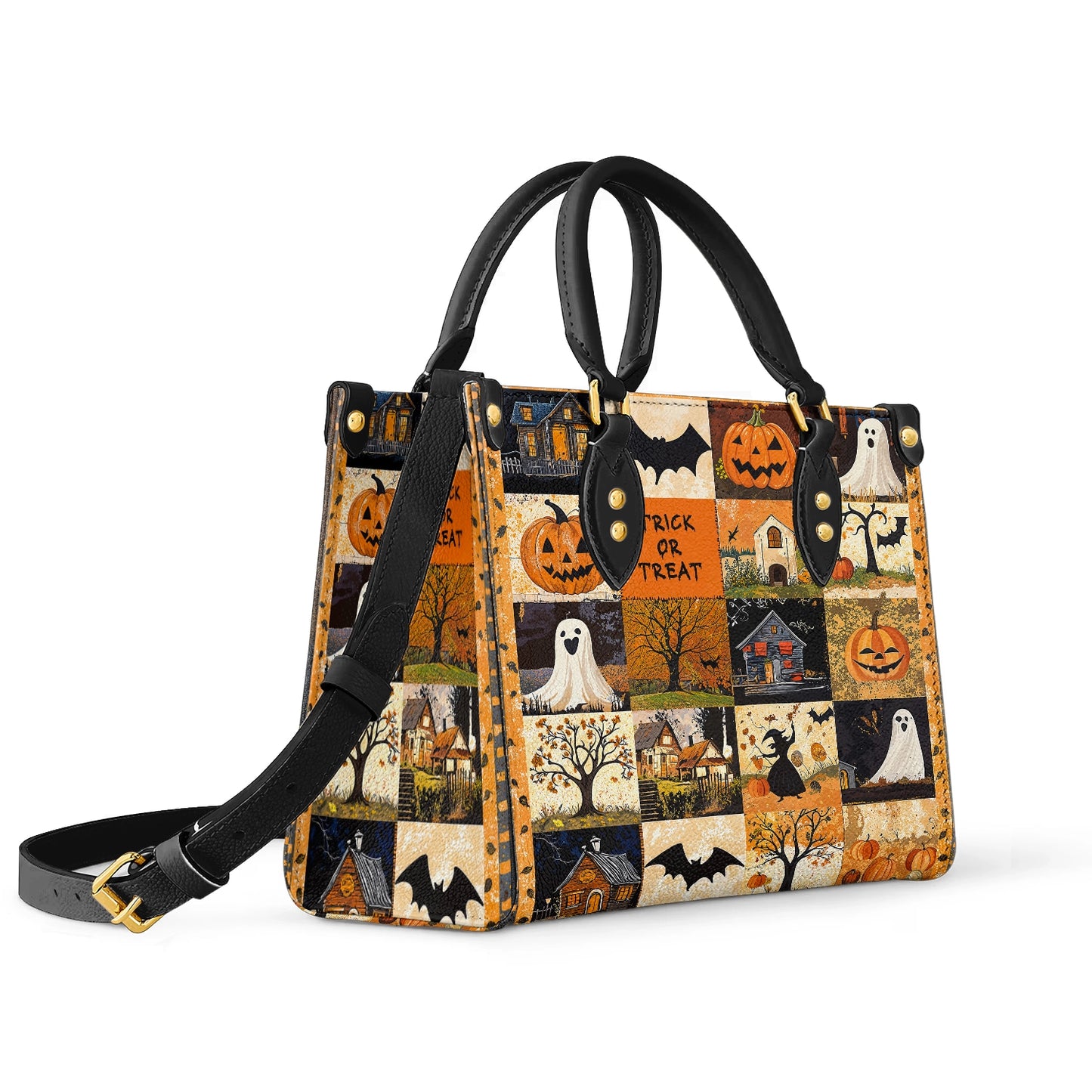 Shineful Leather Bag Spooky Trick Or Treat Halloween